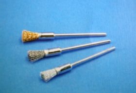 Pensil brushes (PI-H) mounted - different wires