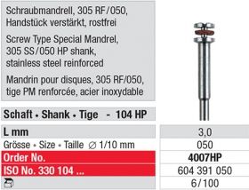 Screw Type Special Mandrel 4007HP