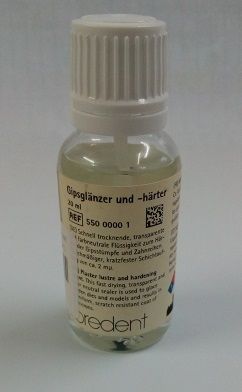 Gloss and hardening agent for plasters