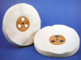 Buffing Wheels flannel white leather centre SWL20100