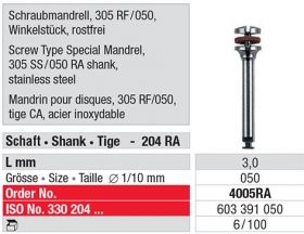 Screw Type Special Mandrel 4005RA